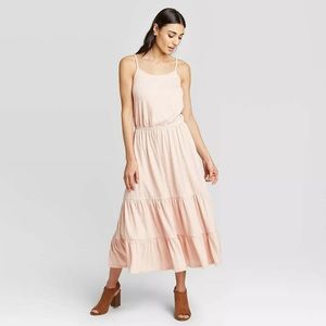 Women’s Target Knox Rose Sleeveless Tiered Light Pink Midi Dress
